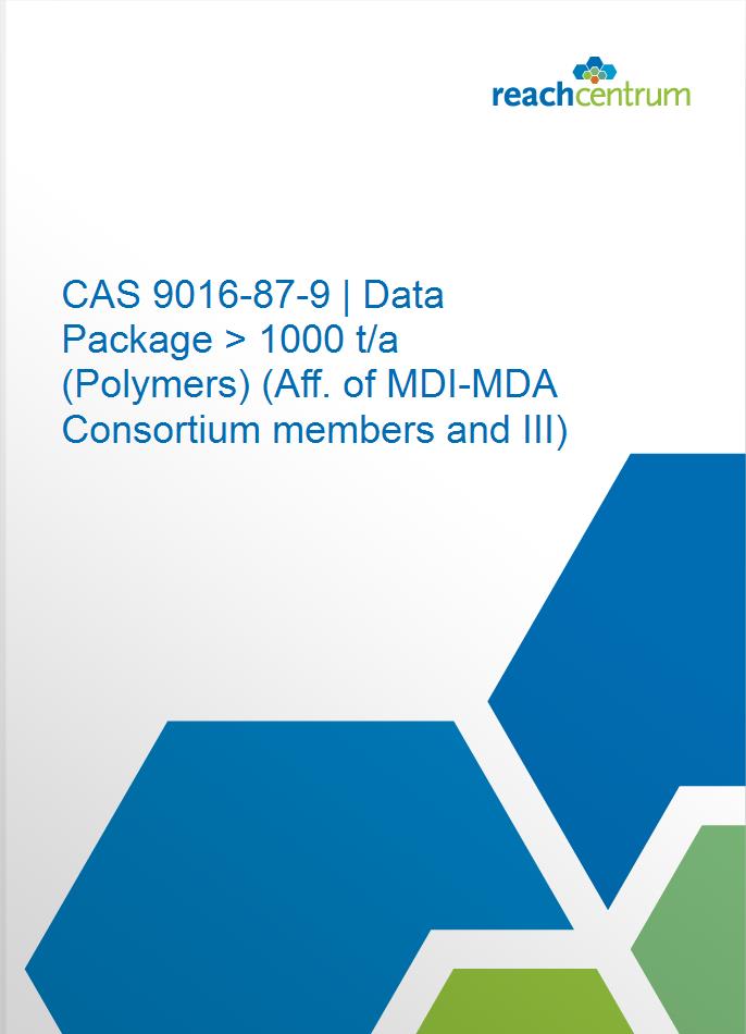 CAS 9016-87-9 | Data Package > 1000 t/a (Polymers) (Aff. of MDI-MDA Consortium members and III)