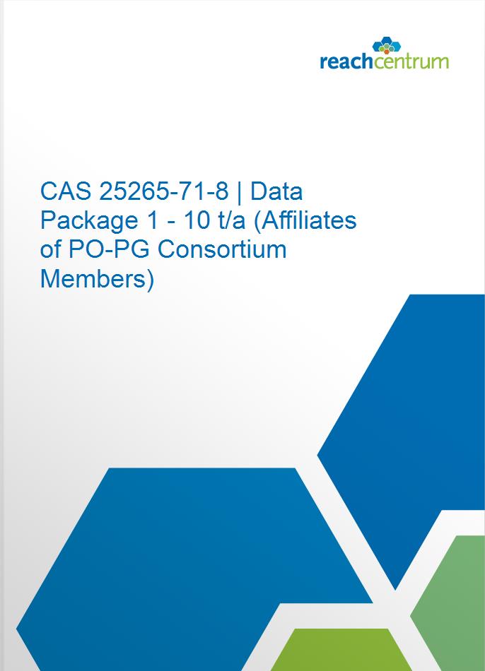CAS 25265-71-8 | Data Package 1 - 10 t/a (Affiliates of PO-PG Consortium Members)