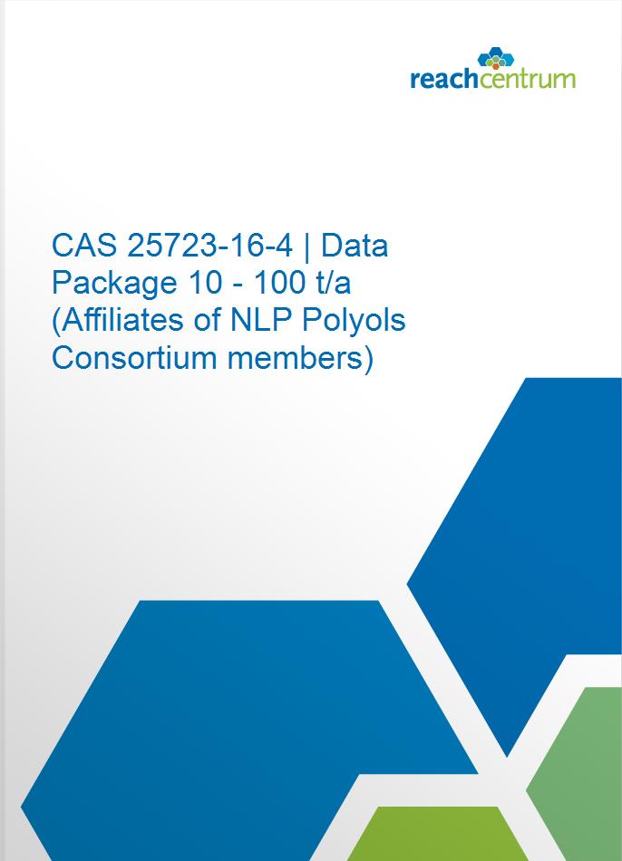 CAS 25723-16-4 | Data Package 10 - 100 t/a (Affiliates of NLP Polyols Consortium members)