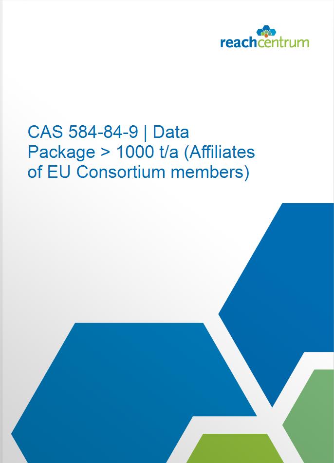 CAS 584-84-9 | Data Package > 1000 t/a (Affiliates of EU Consortium members)