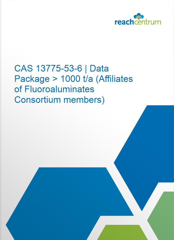 CAS 13775-53-6 | Data Package > 1000 t/a (Affiliates of Fluoroaluminates Consortium members)