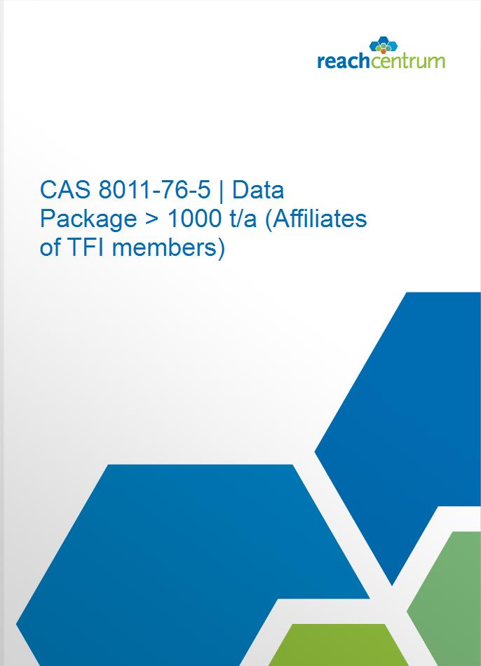 CAS 8011-76-5 | Data Package > 1000 t/a (Affiliates of TFI members)