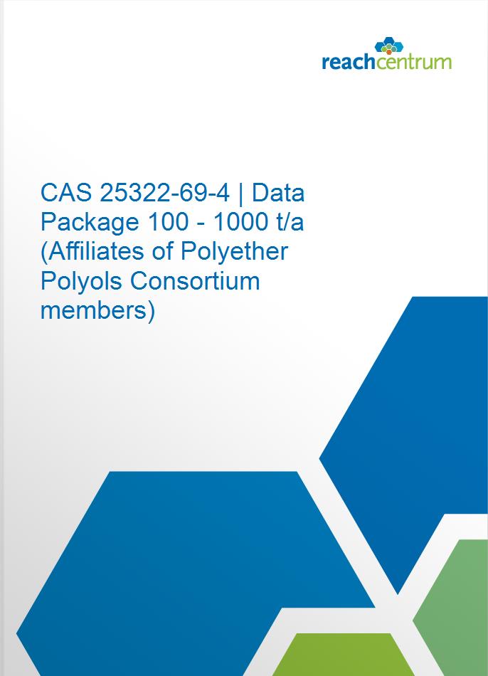 CAS 25322-69-4 | Data Package 100 - 1000 t/a (Affiliates of Polyether Polyols Consortium members)