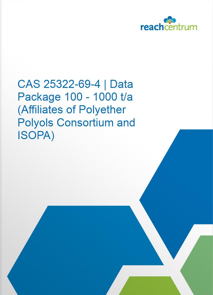 CAS 25322-69-4 | Data Package 100 - 1000 t/a (Affiliates of Polyether Polyols Consortium and ISOPA)