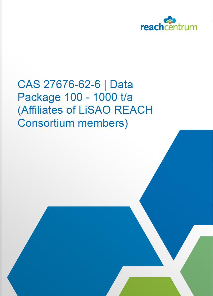CAS 27676-62-6 | Data Package 100 - 1000 t/a (Affiliates of LiSAO REACH Consortium members)
