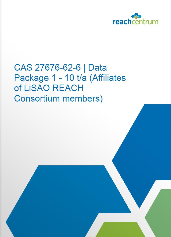 CAS 27676-62-6 | Data Package 1 - 10 t/a (Affiliates of LiSAO REACH Consortium members)